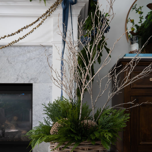 White Birch Twig Branch 40" Indoor/Outdoor Greenery 