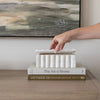White Marble Fluted Box Objects & Accents 