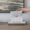 White Marble Fluted Box Objects & Accents 