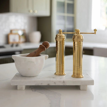 White Marble Trivet Riser Objects & Accents 