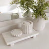 White Marble Trivet Riser Objects & Accents 
