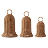 Wicker Bell Ornament Objects & Accents 