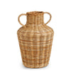 Wicker Ginger Jar Vase with Handles Vases, Planters & Jars 