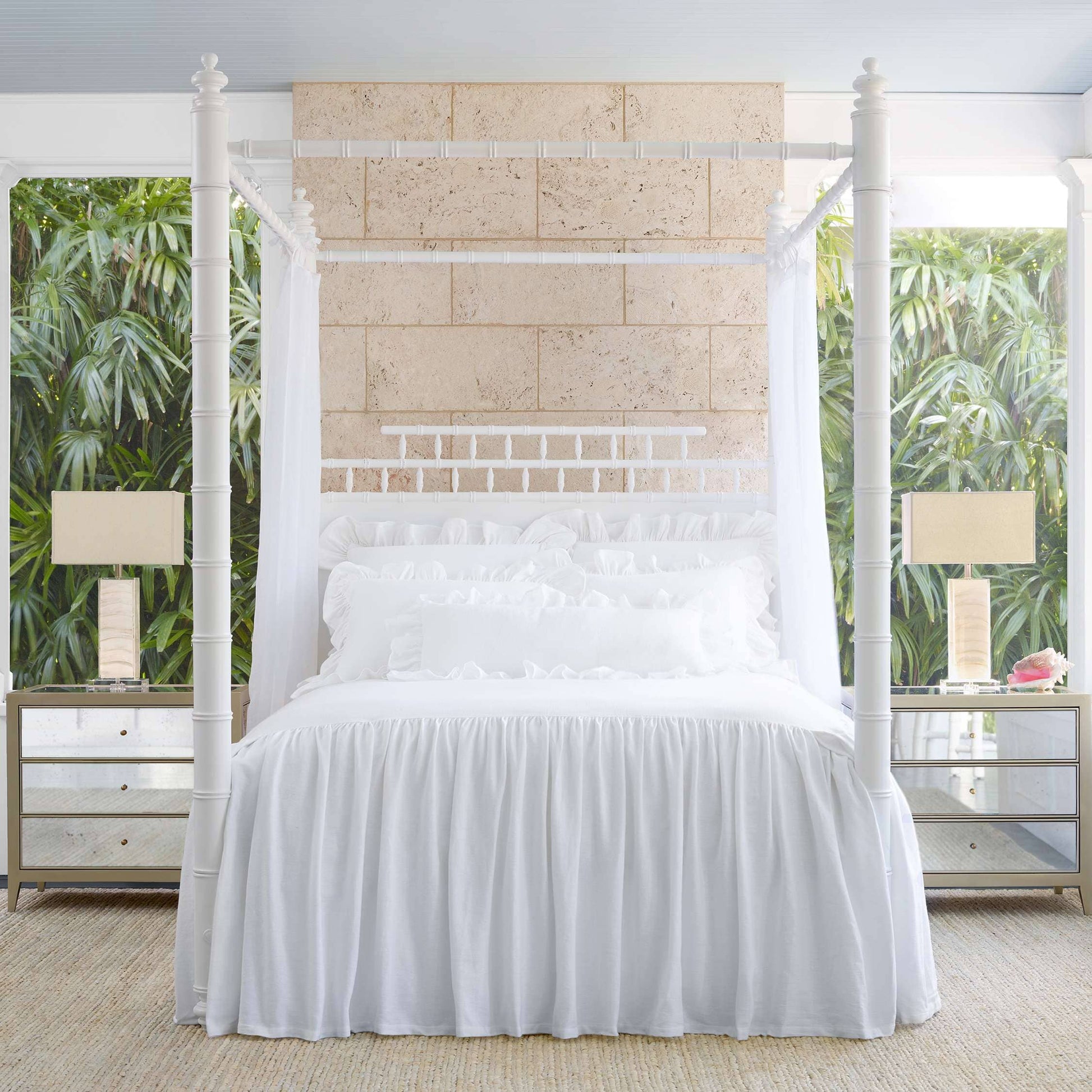 Wilton White Ruffle Sham Pillowcases & Shams 