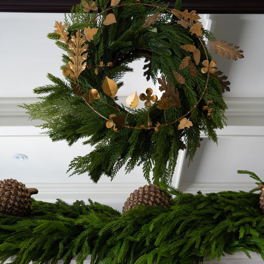 Winter Weather Metal Wreath 17" Objects & Accents 