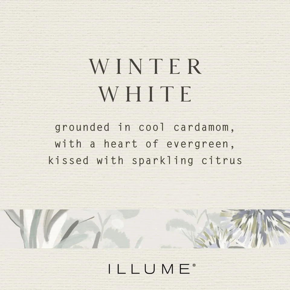 Winter White Frosted Star Glass Candle Candles & Home Fragrance 