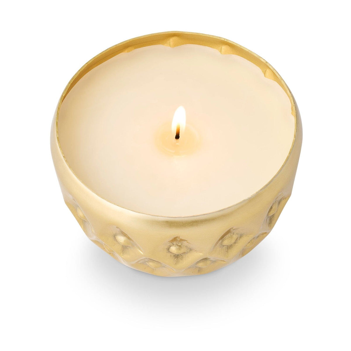 Winter White Radiant Pressed Metal Candle Candles & Home Fragrance 
