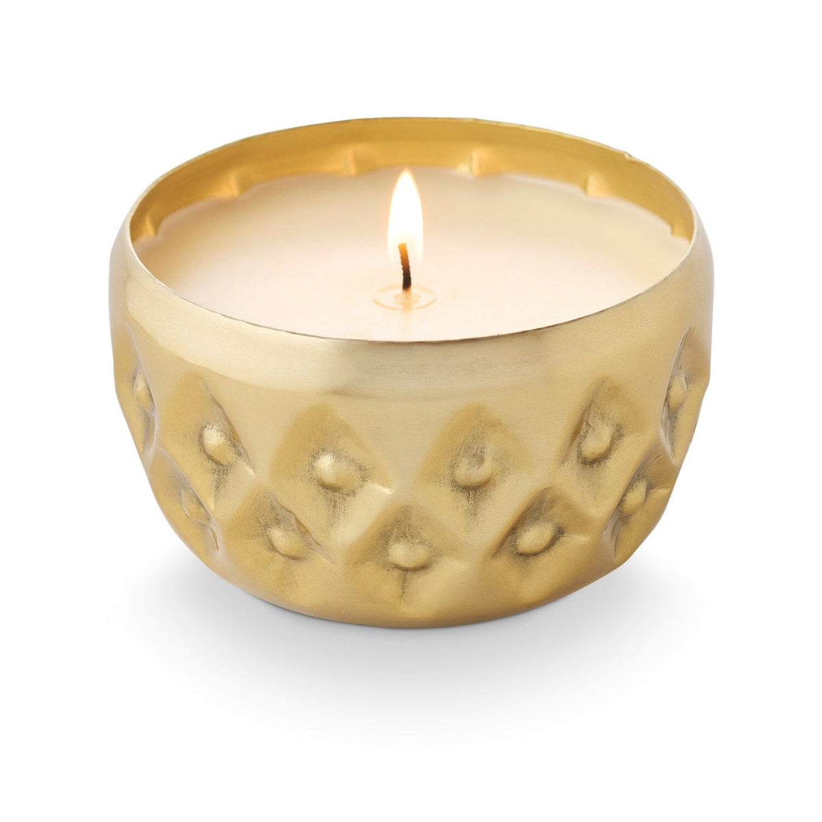 Winter White Radiant Pressed Metal Candle Candles & Home Fragrance 