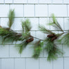 Wispy Mixed Pine and Twig Garland Greenery 