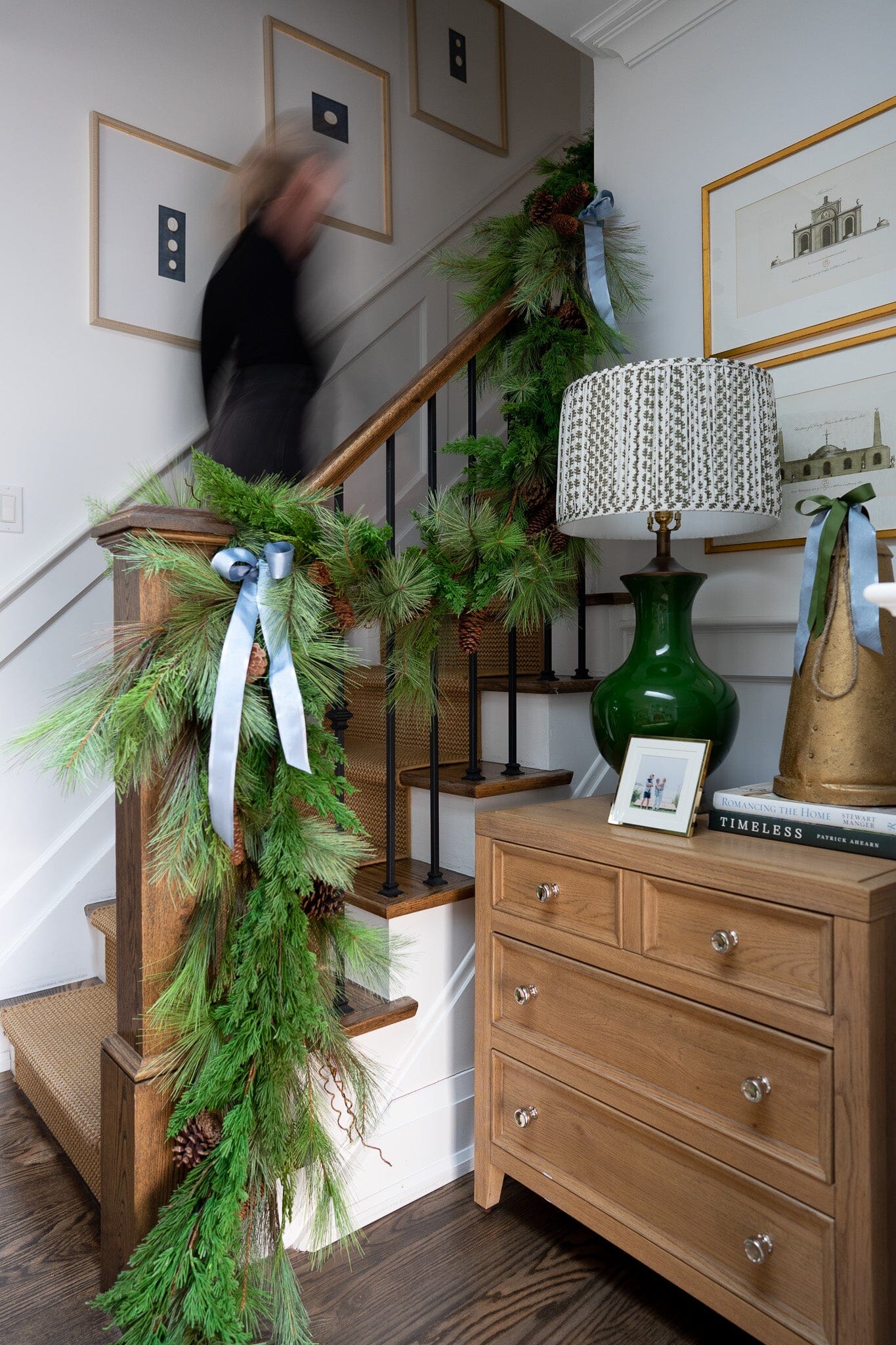 Wispy Mixed Pine and Twig Garland Greenery 