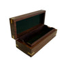 Wood Box with Brass Diamond Inlay | Tabletop decor Home Accents 