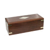 Wood Box with Brass Diamond Inlay | Tabletop decor Home Accents 