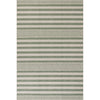 Xaren Coastal Striped Machine Washable Rug - Green Rugs 