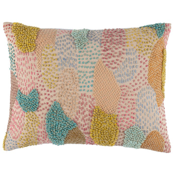 Zinnia Embroidered Multi Decorative Pillow Pillow 