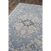 Amherst Rug styled on wood floor. Styled view. 
