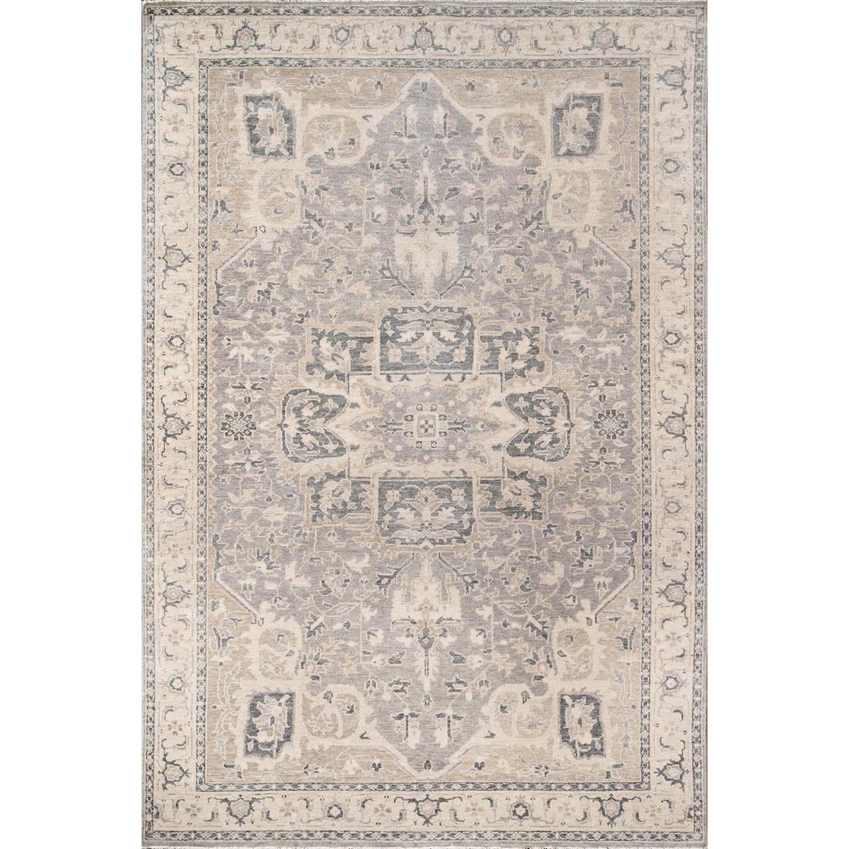 Anya Hand-Knotted Rug. Top view. 