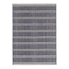 Archer Navy Woven Cotton Rug. Top view.
