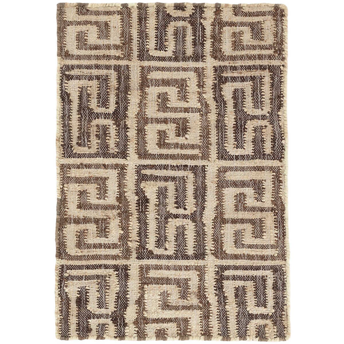 Simba Black Woven Jute Rug