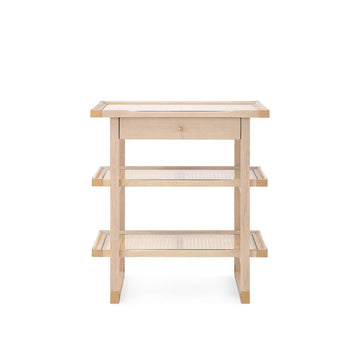 Austin Side Table Bleached Cerused Oak 