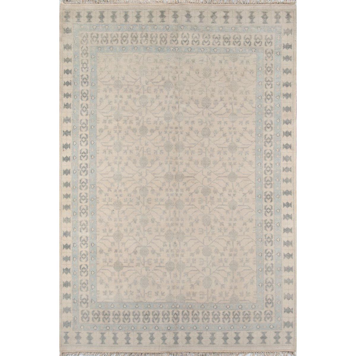 Avery Hand-Knotted Rug. Top view.