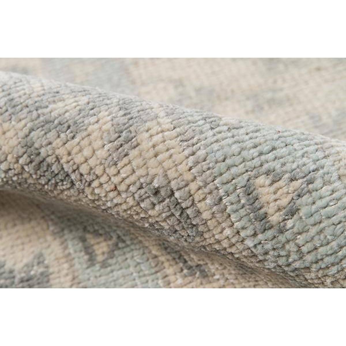 Avery Hand-Knotted Rug pile detail. Close-up detail view. 