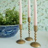 Beaded Brass Candlestick Holder Objects & Accents 