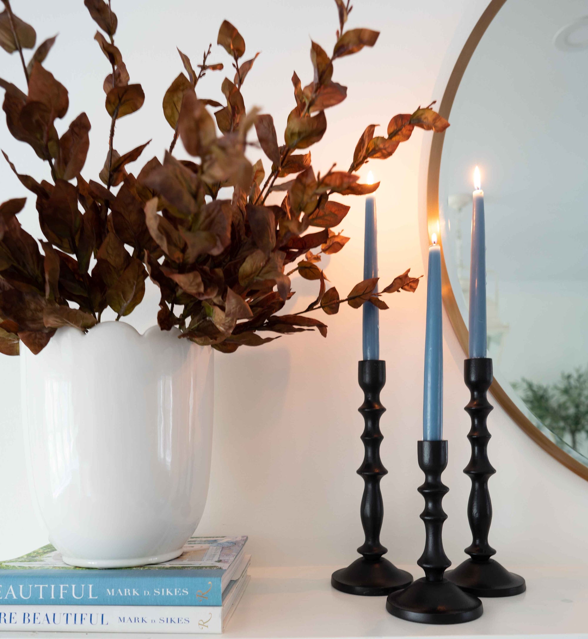Black Iron Candlesticks Objects & Accents 