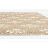 Bloom Jute Rug edge detail. Close-up detail view. 