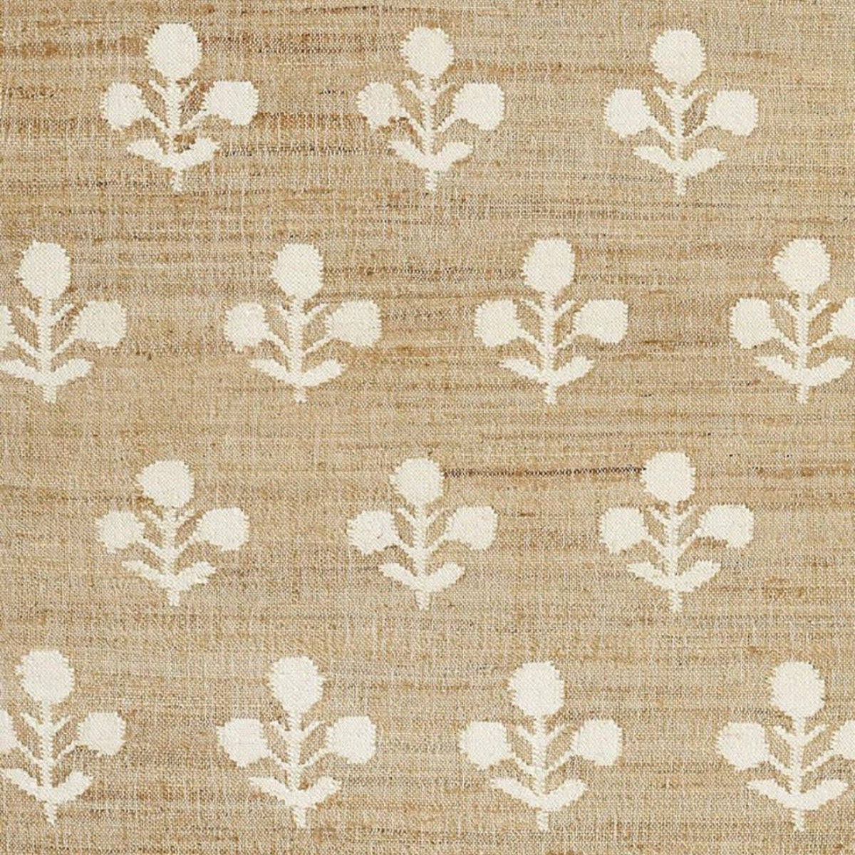 Bloom Jute Rug. Detail view. 
