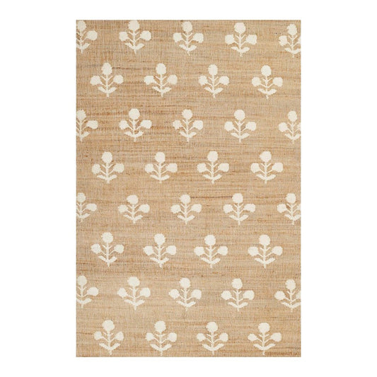 Bloom Jute Rug. Top view. 