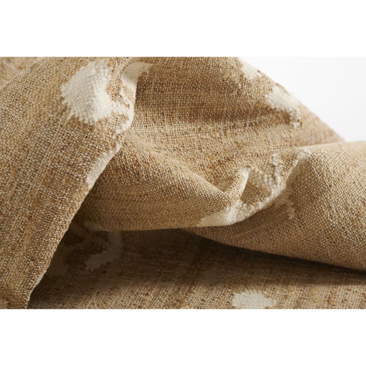 Bloom Jute Rug. Close-up detail view. 