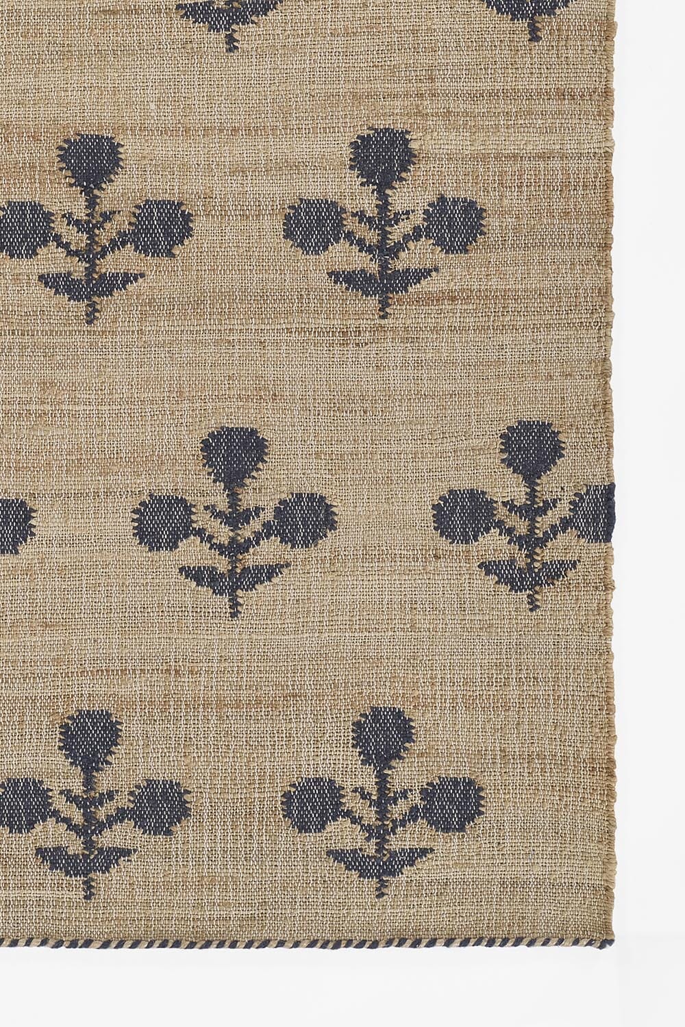 Bloom Jute Rug - Blue Rugs 