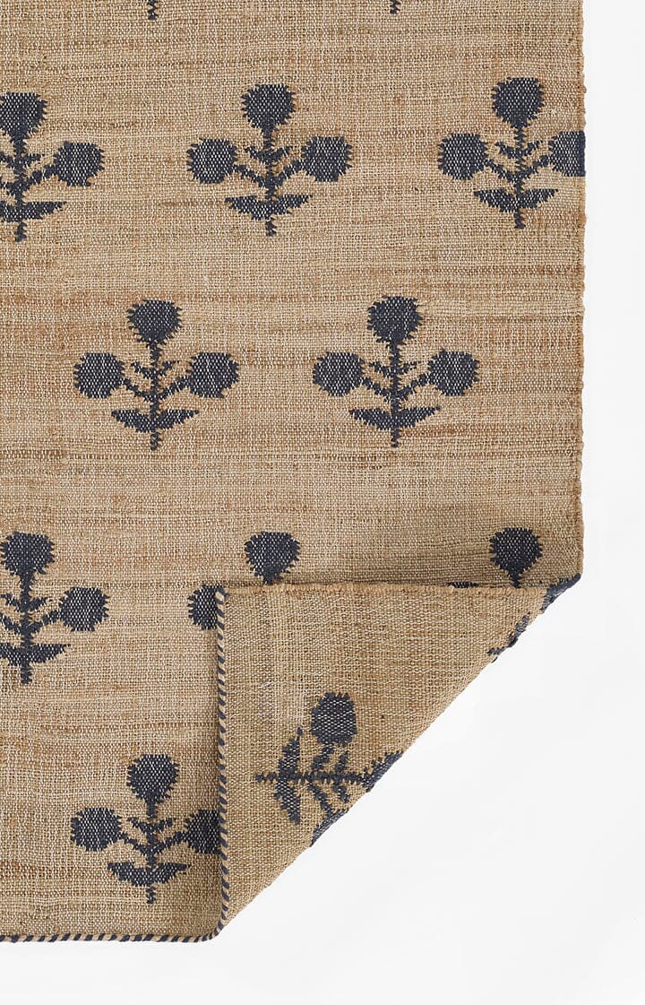 Bloom Jute Rug - Blue Rugs 