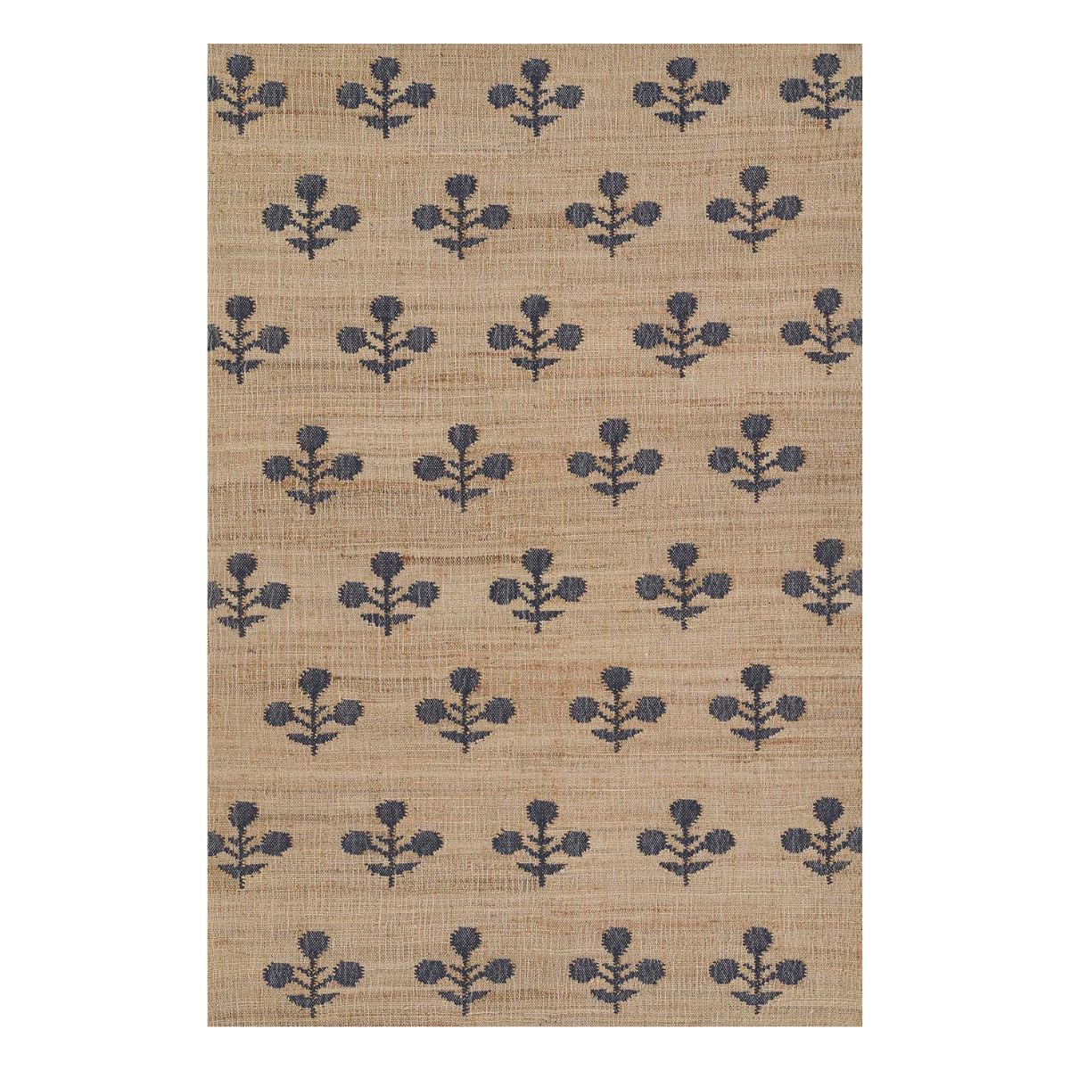 Bloom Jute Rug - Blue Rugs 