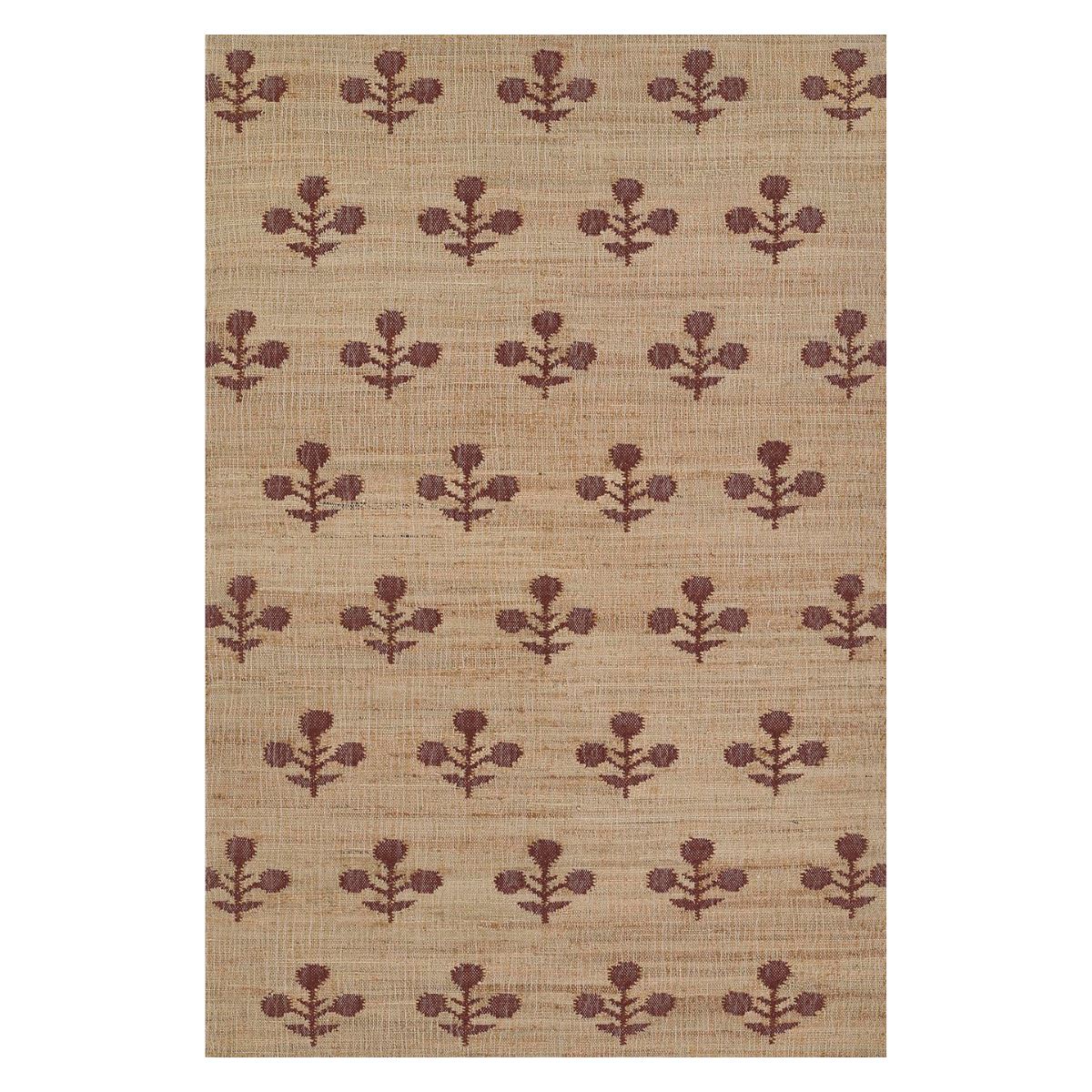 Bloom Jute Rug - Rust Rugs 