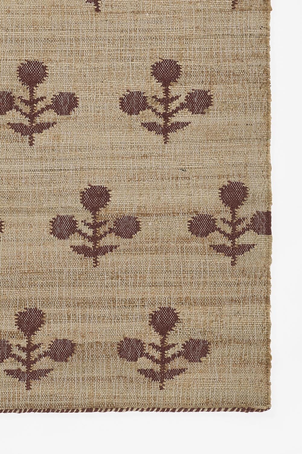 Bloom Jute Rug - Rust Rugs 