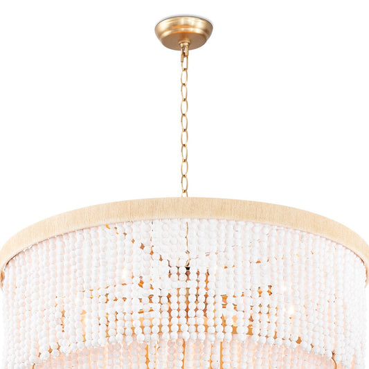 Waterfall Chandelier mounting fixture and chain. Detail view.