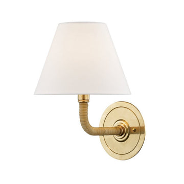 Britton Curved Sconce. Left side view. 
