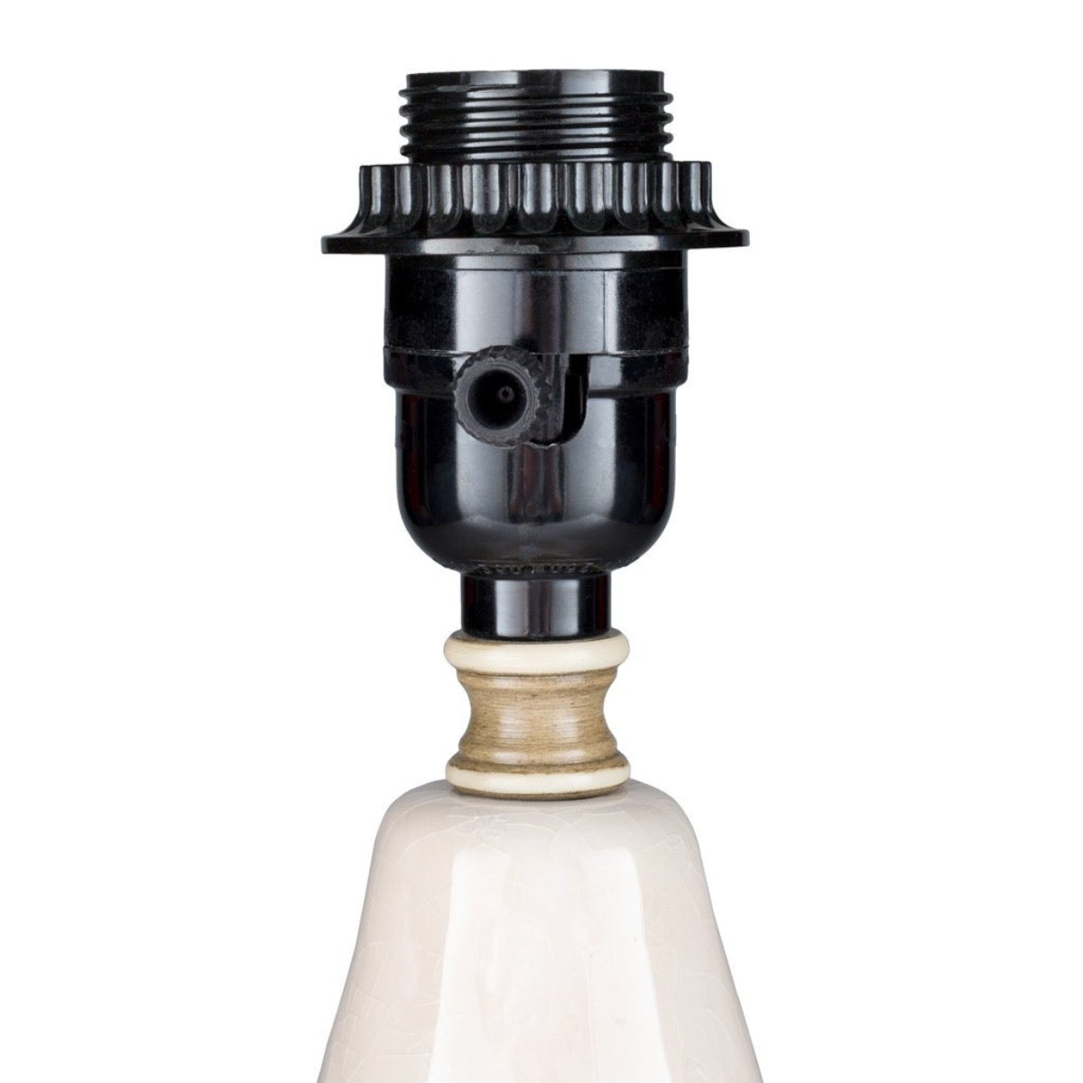 Brookmount Table Lamp socket detail. Close-up detail view.