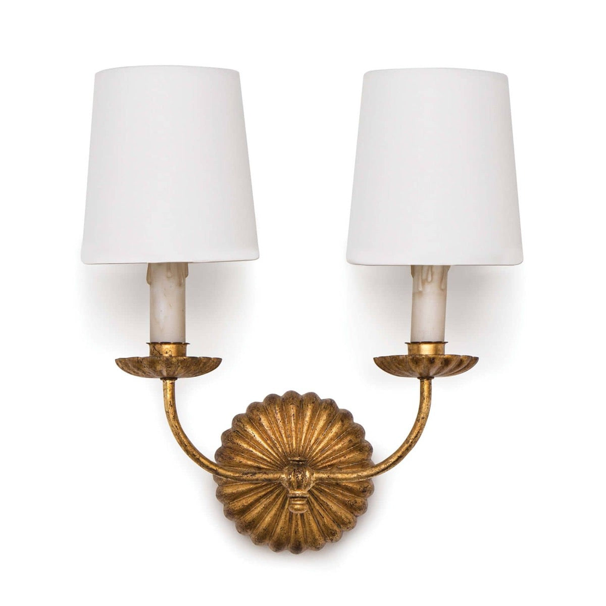 Carson Double Sconce. Front view.