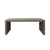 Catalina Coffee Table Smoke Grey. Front view.