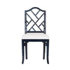 Chippendale Dining Chair Dining Chairs Navy | White Linen 