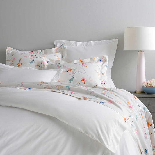 Classic Hemstitch White Duvet Cover 