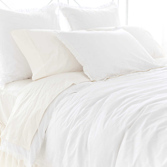 Classic Ruffle White Duvet Cover Bedding 