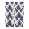 Cleo Navy Indoor/Outdoor Rug. Top view. 