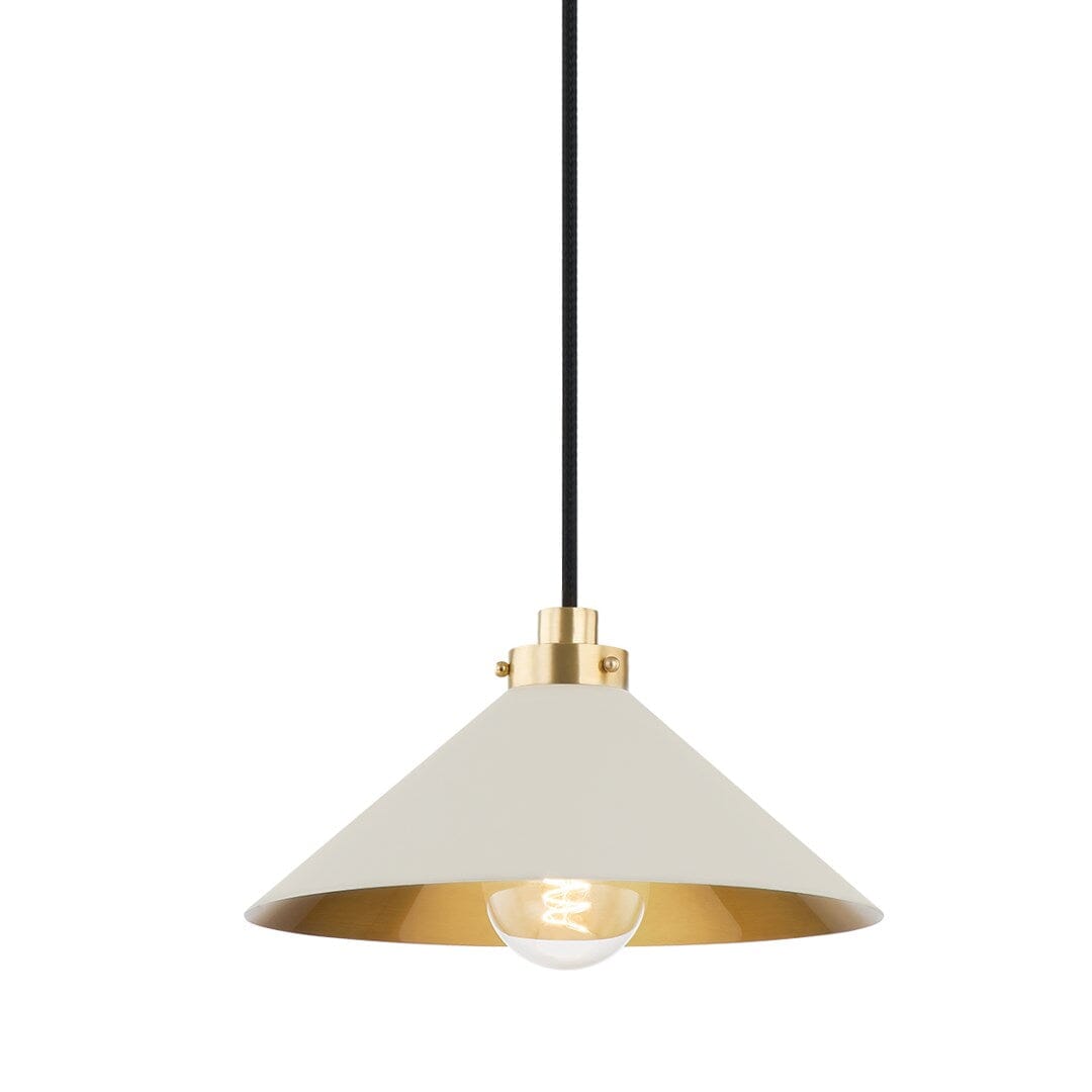 Clivedon Pendant Small Pendants Aged Brass/Off White 