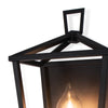 Hampton Outdoor Sconce top. Detail view.