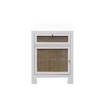 Colette Single Door Cabinet. Front view.