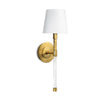 Auburn Crystal Sconce. Right angle view.