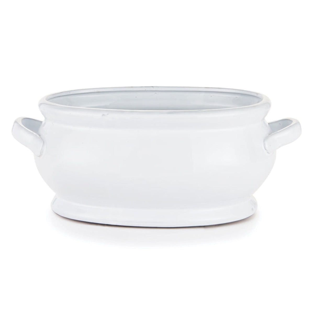 Cora Oval Cachepot. Front view.